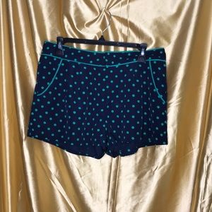 Forever 21 Blue Polka Dot Shorts